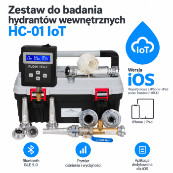 Urządzenie iOS do badania hydrantów wewnętrznych